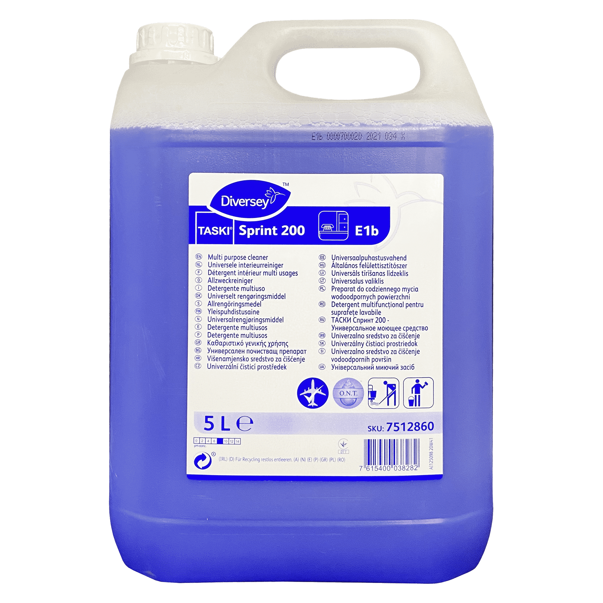 Diversey Taski Sprint 200, 5L для догляду за водостійкими поверхнями.